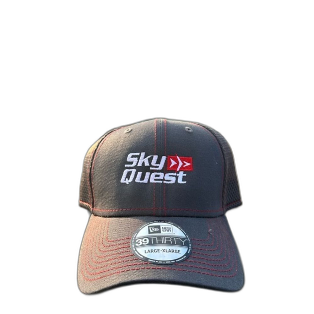 Sky Quest Gray Baseball Hat Large XL NEW quiet luxury private jet Flex Fit NWT